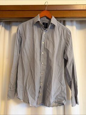 Ben Sherman Light Blue Micro-Pattern Button-Down Shirt
